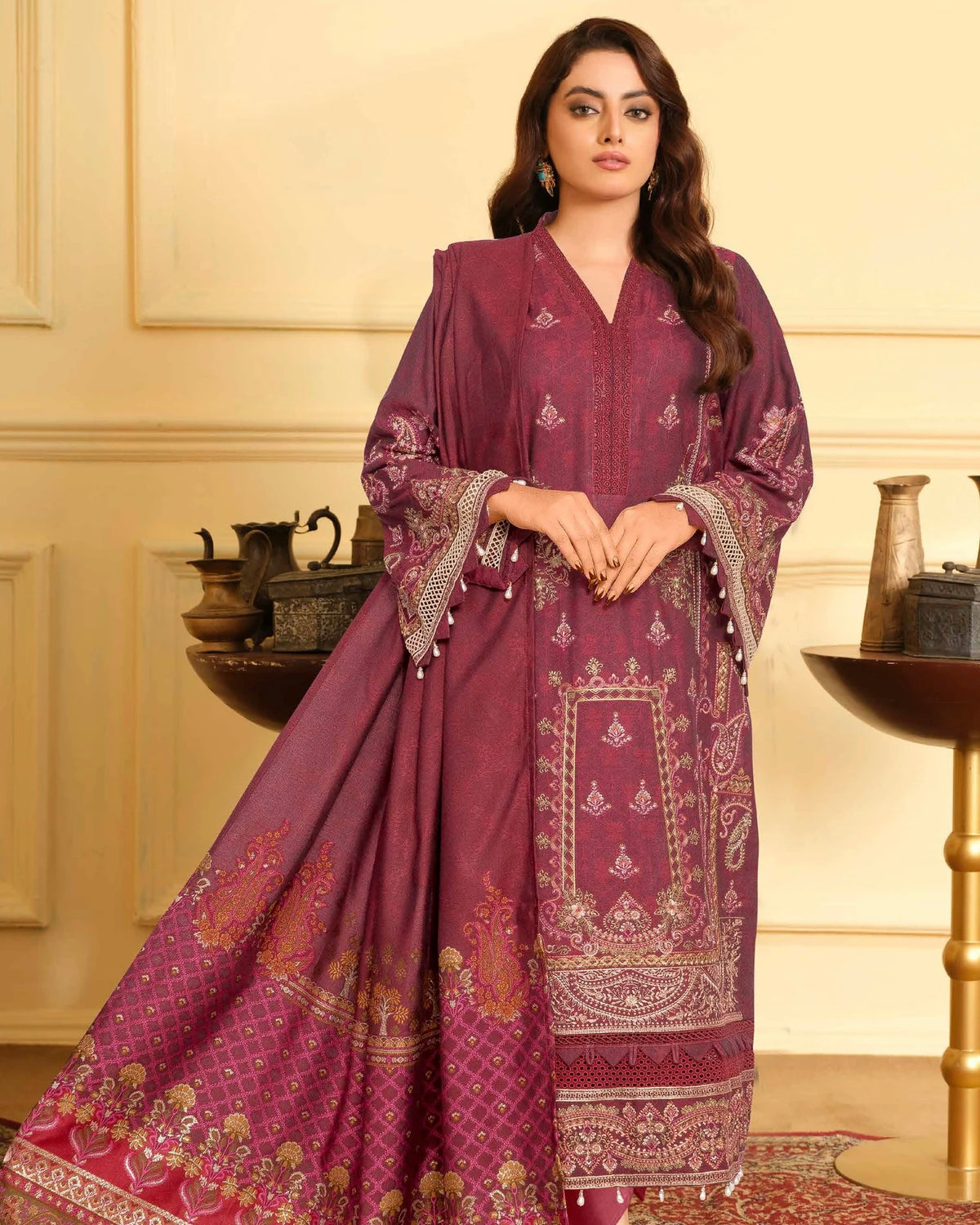 Johra Mehmat | Chambray Jacquard Shawl | Design 280