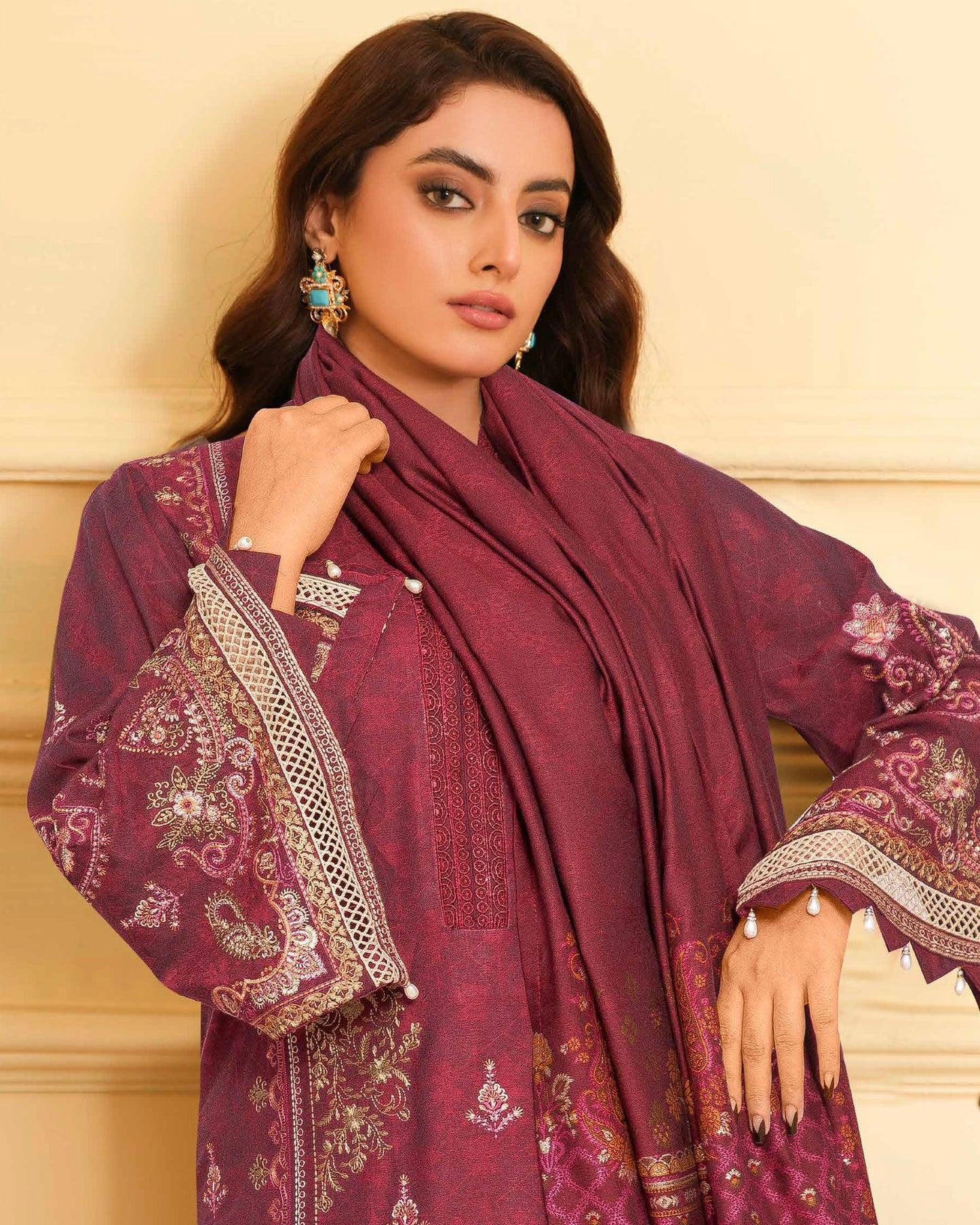 Johra Mehmat | Chambray Jacquard Shawl | Design 280