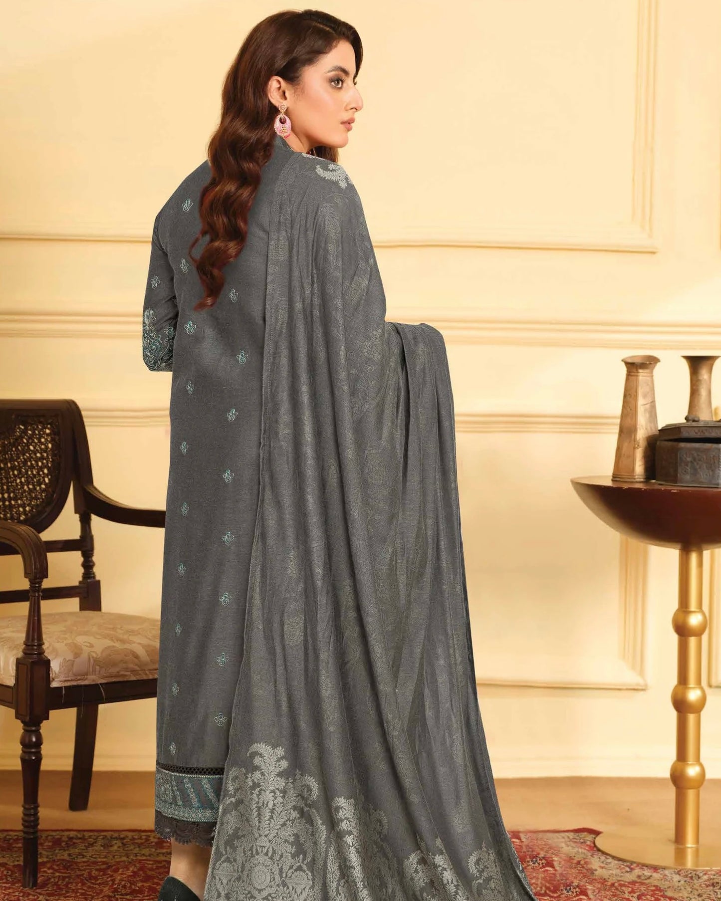 Johra Mehmat | Chambray Jacquard Shawl | Design 281