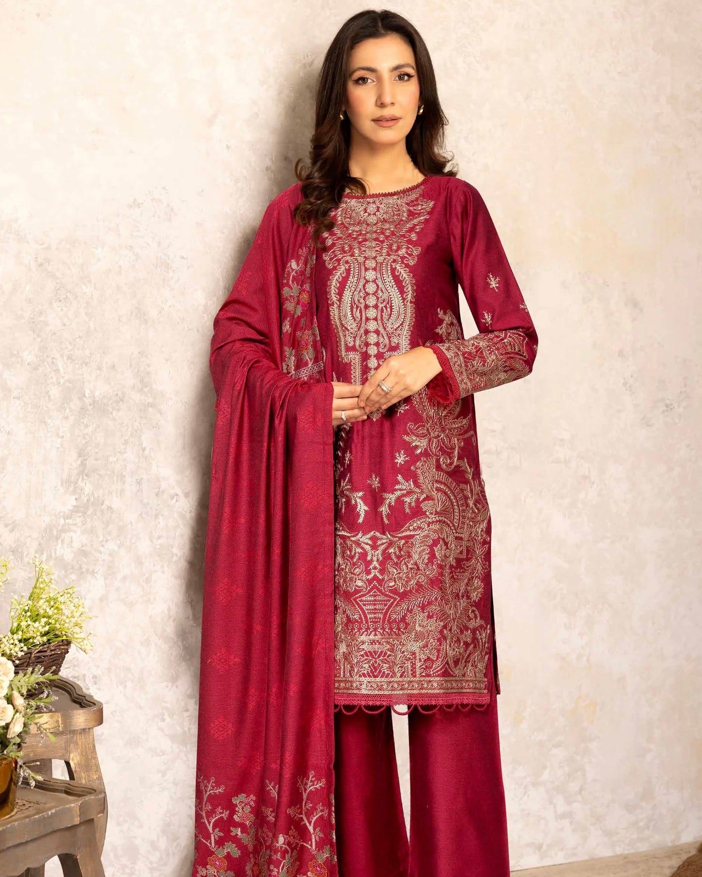 Johra Mehmat | Chambray Jacquard Shawl | Design 282