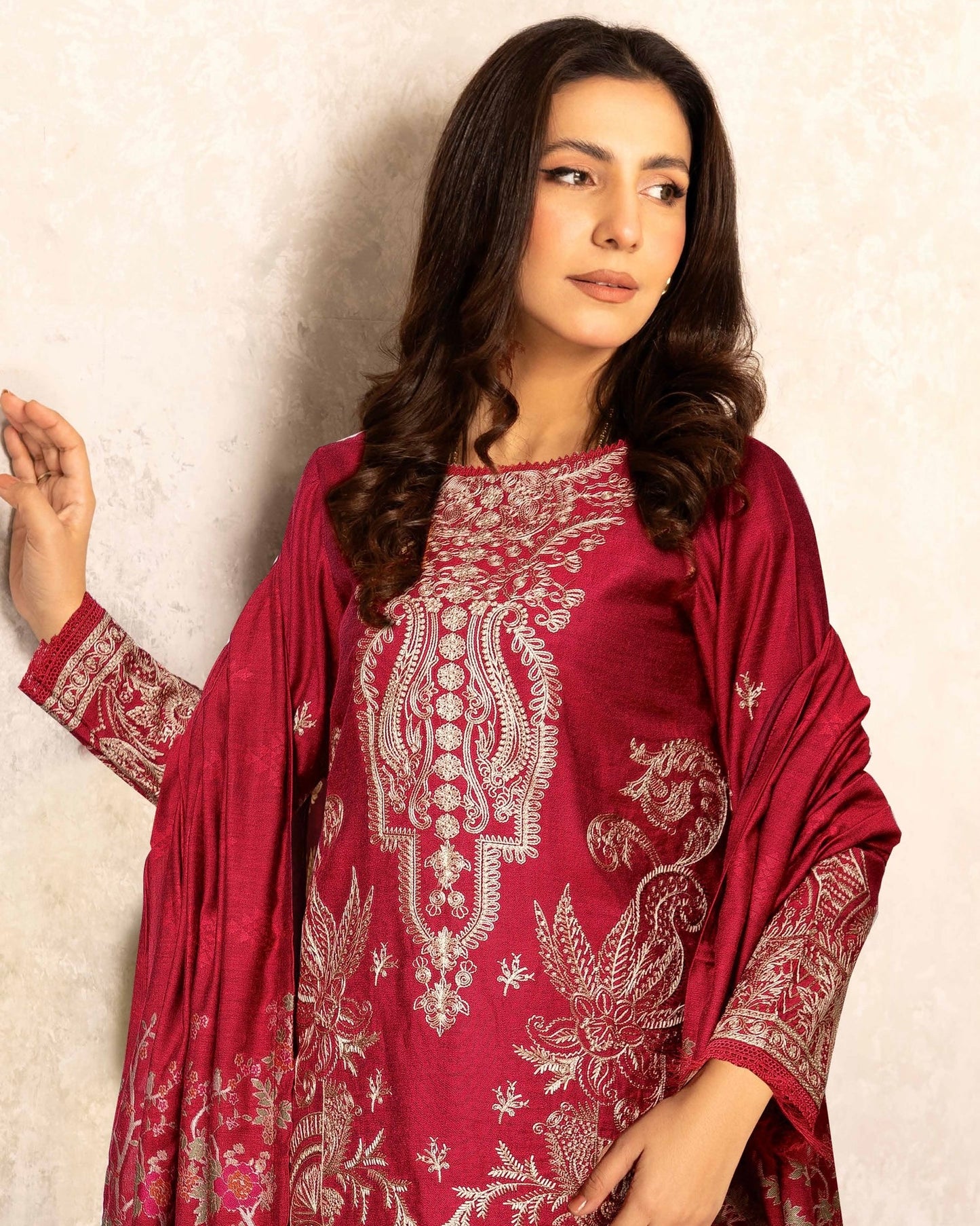 Johra Mehmat | Chambray Jacquard Shawl | Design 282