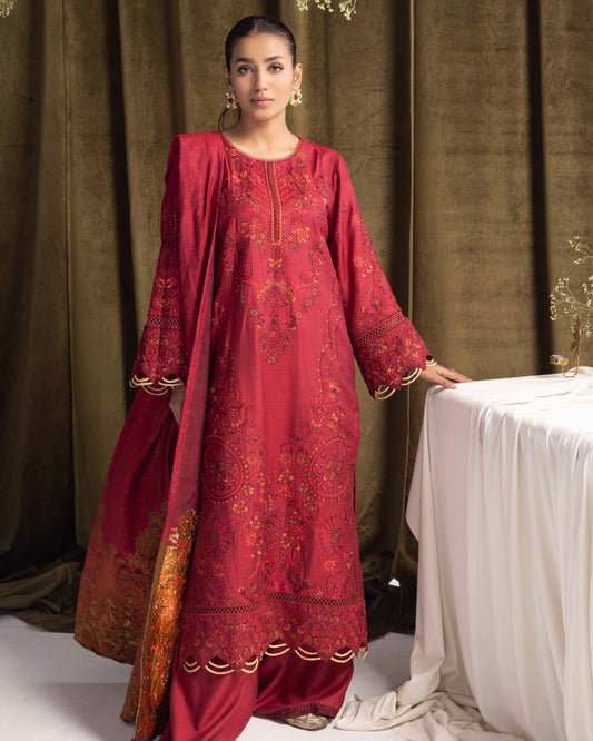 Johra Jaaishah | Chambray Jacquard Shawl | Design 283