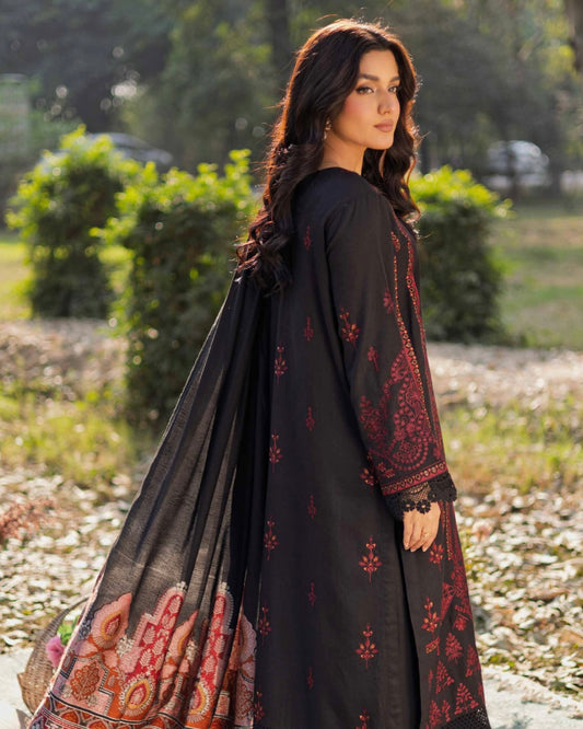 Johra Jaaishah | Chambray Jacquard Shawl | Design 284