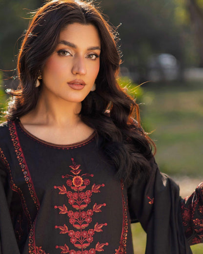 Johra Jaaishah | Chambray Jacquard Shawl | Design 284