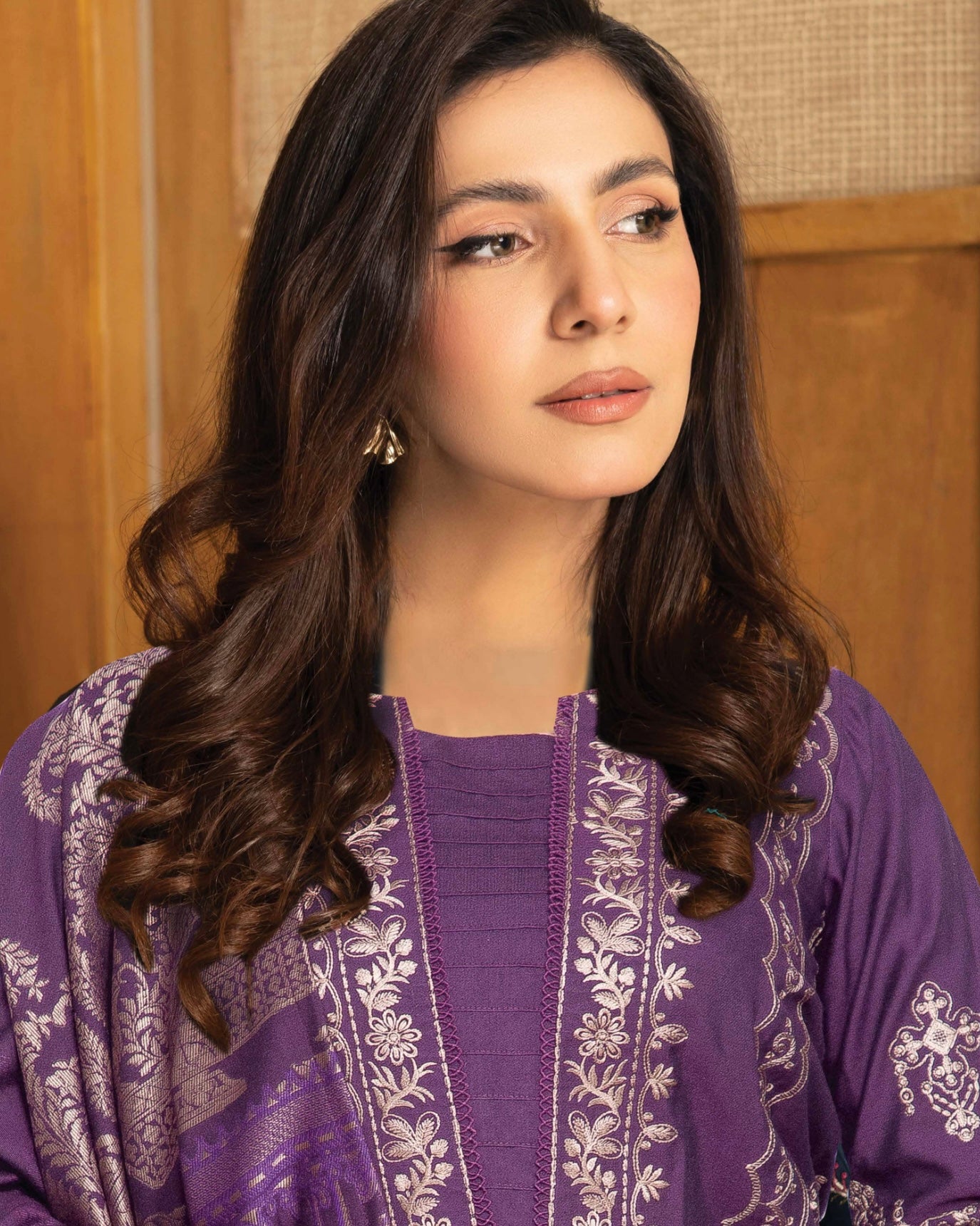 Johra Jaaishah | Chambray Jacquard Shawl | Design 285
