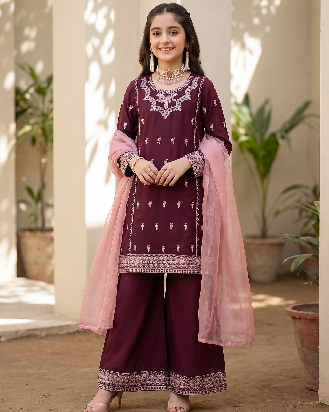 Gullerukh Nanni Pari | Embroidered Lawn | Design 2