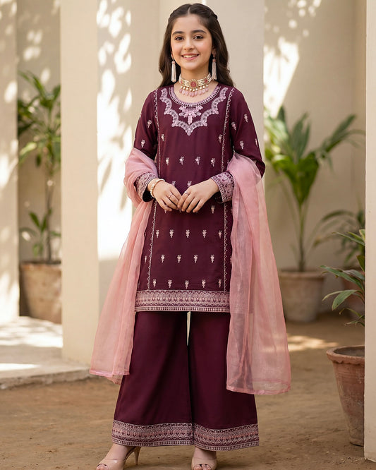 Gullerukh Nanni Pari | Embroidered Lawn | Design 2