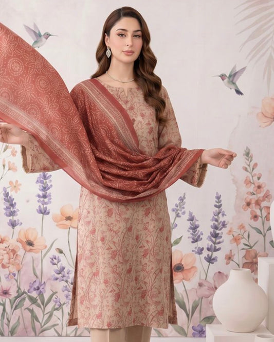 Regalia Salina Vol 20 | Printed Lawn 3pc | Design 2