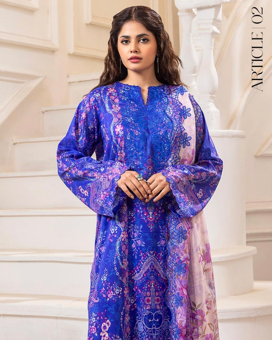 GullJee Morja | Embroidered Lawn | Design 2