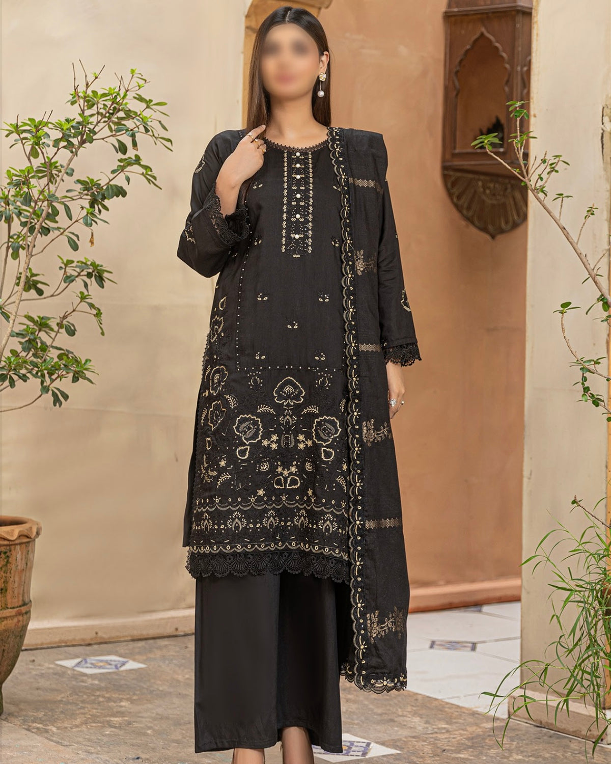 Fantak Chloe Vol 2 | Embroidered Viscose | Design 2