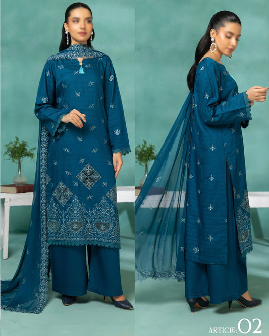 Fantak Zeen | Embroidered Viscose | Design 2