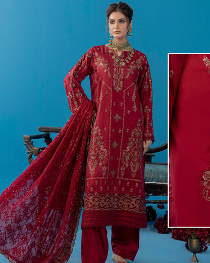 Palwasha Pakeeza | Emb Viscose with Emb Chiffon Dupatta | Design 2