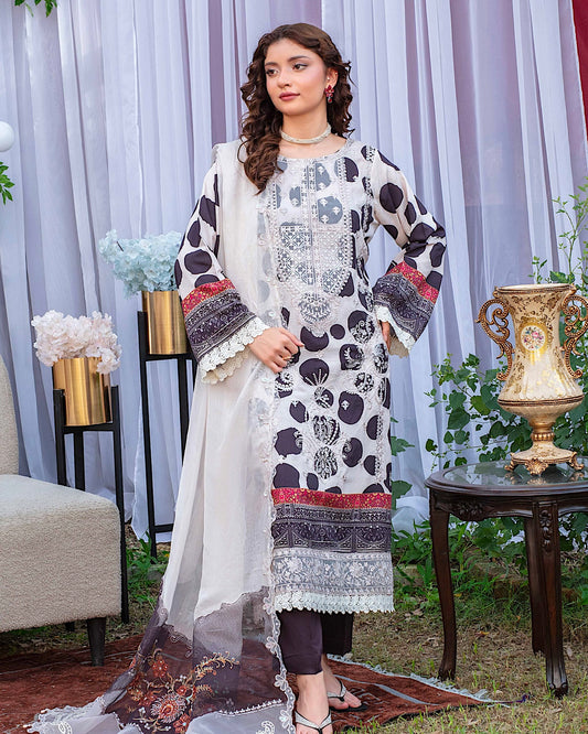 GulleRukh Amal | Embroidered Viscose Pure Dupatta | Design 2