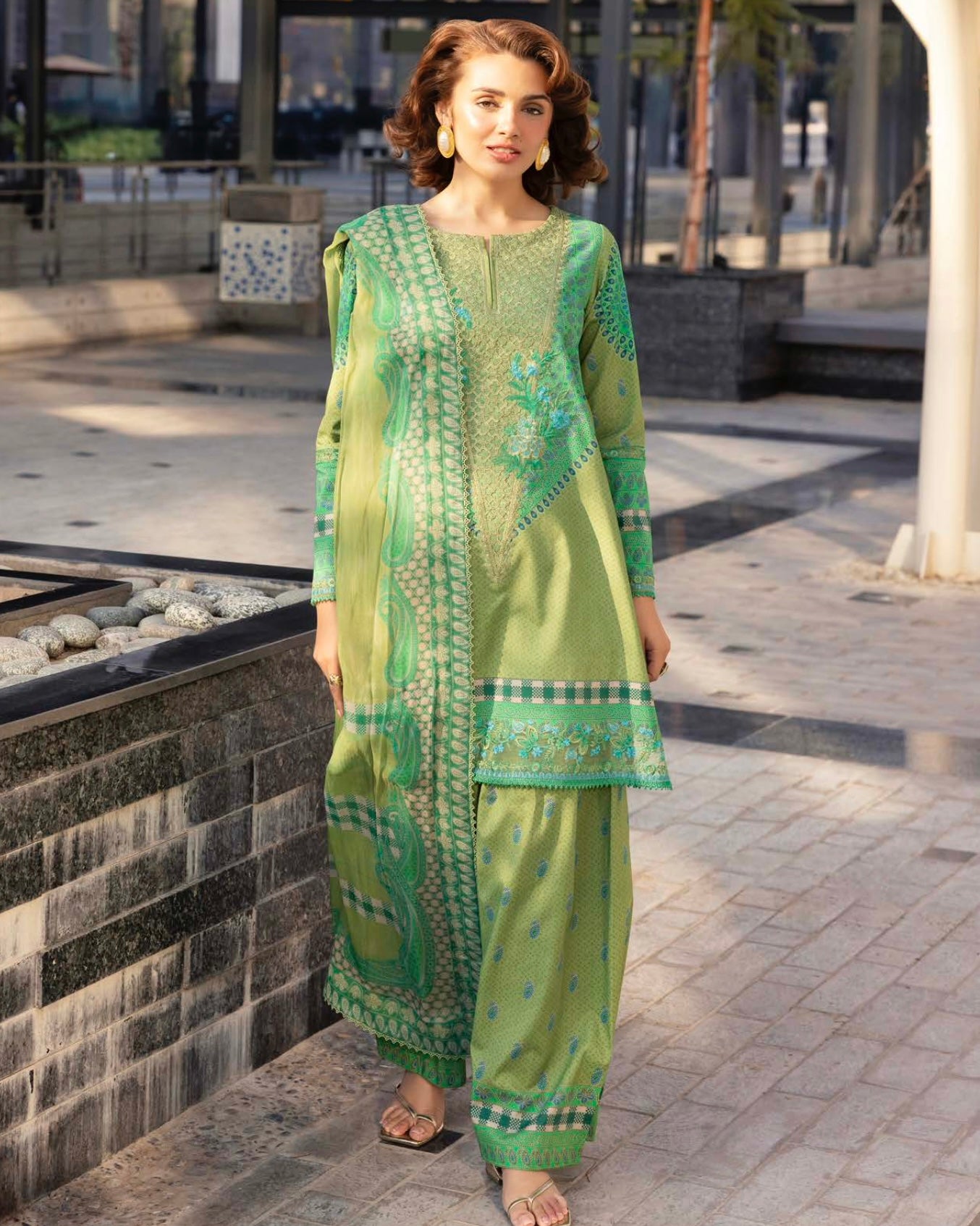 Charizma Infinity | Embroidered Printed Lawn | Design 2