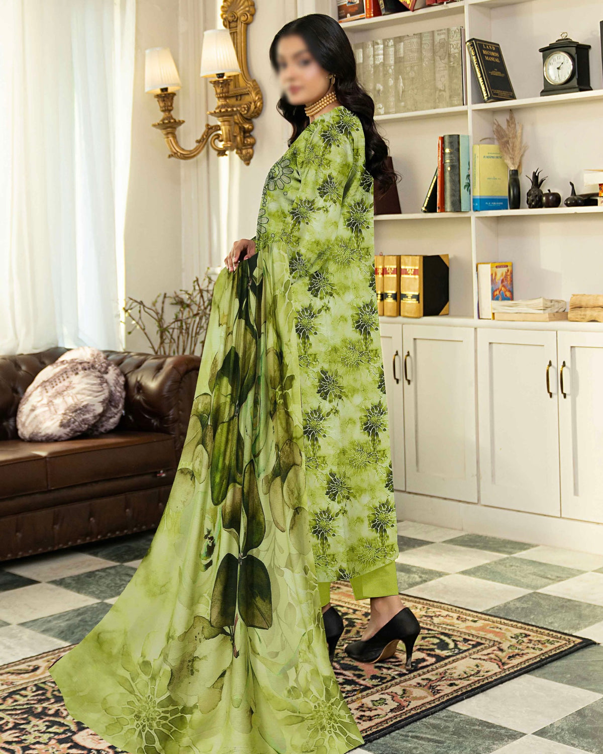 Fantak Batik | Embroidered Printed Karandi | Design 2
