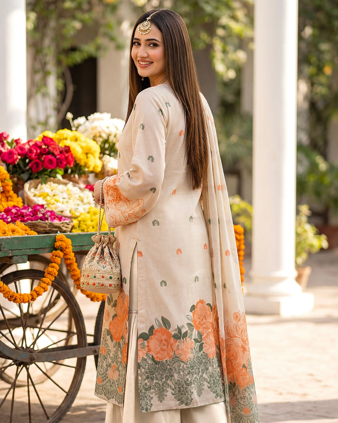 Gullerukh Banarsi | Jacquard Lawn | Design 2