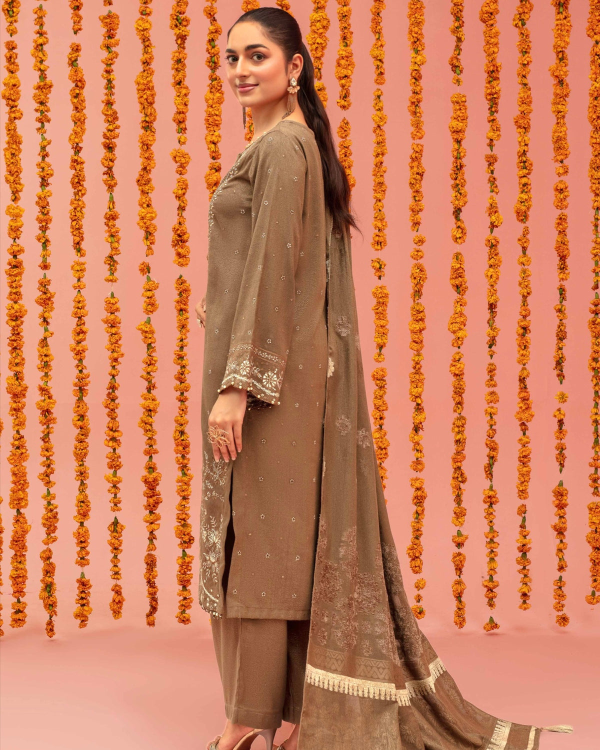 Gullerukh Dilkash | Embroidered Zari Wool | Design 2