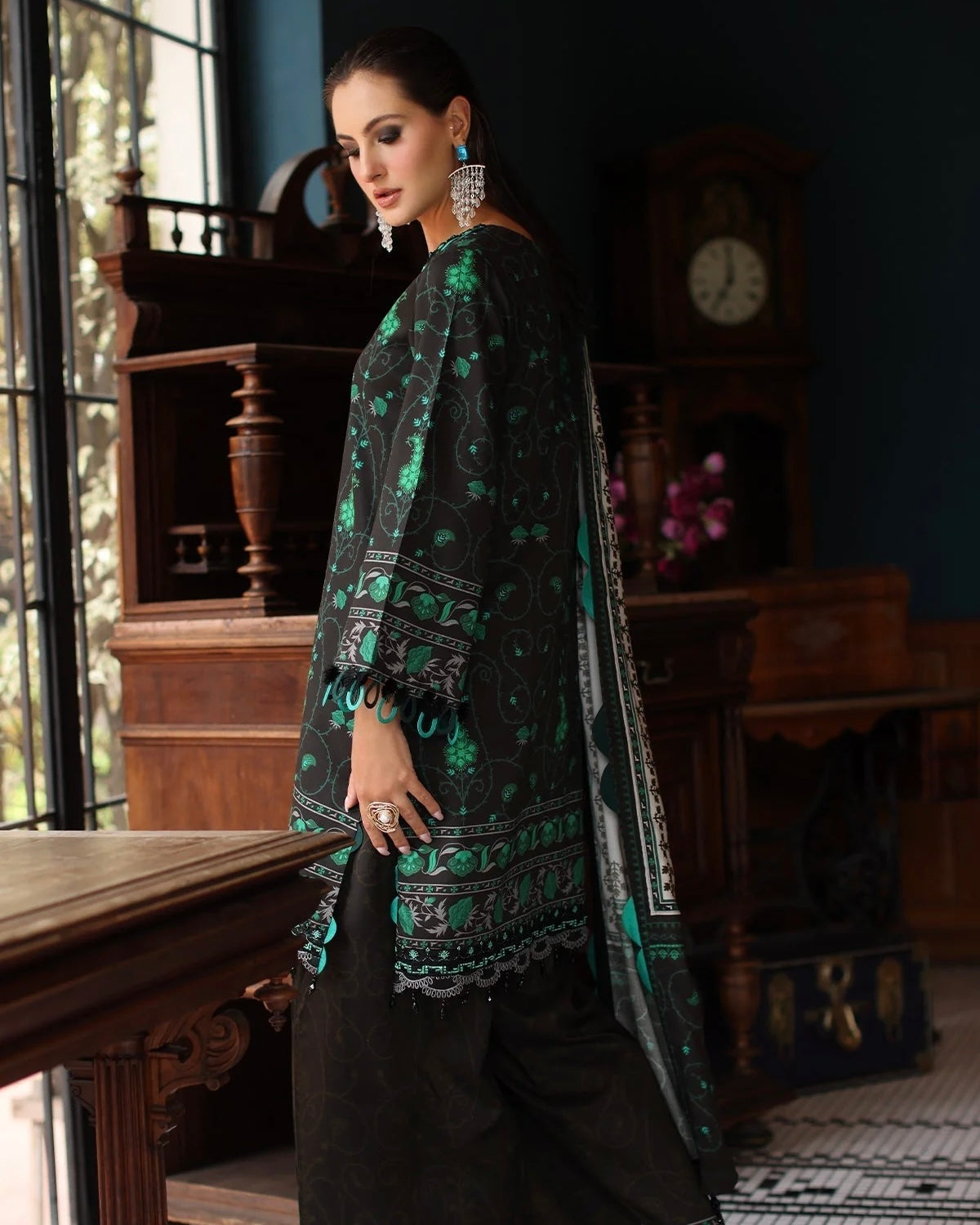 Charizma Winter | Embroidered Printed Staple | Design 2