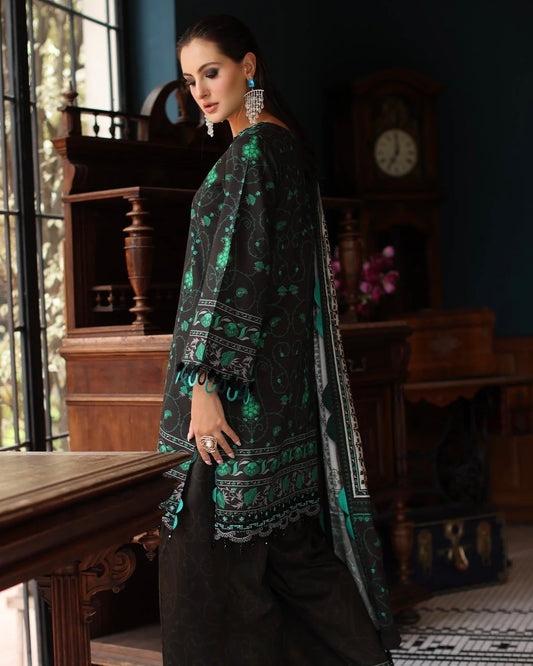 Charizma Winter | Embroidered Printed Staple | Design 2