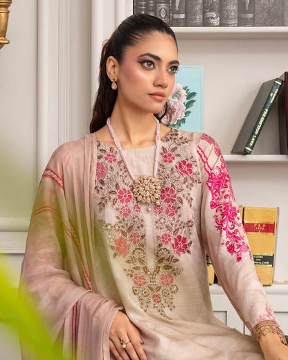 Gullerukh Pleasing | Embroidered Self Jacquard Viscose | Design 2
