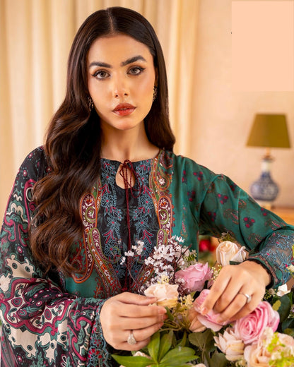 Rang Pasand by GullJee | Design 2 | Embroidered Lawn 3pc
