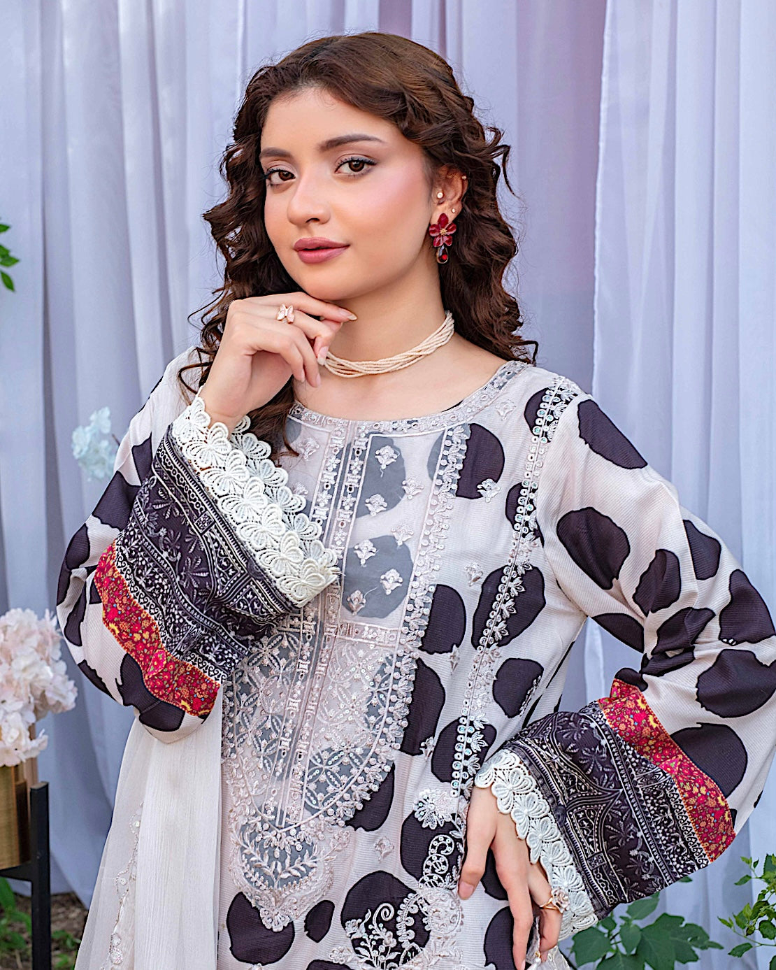 GulleRukh Amal | Embroidered Viscose Pure Dupatta | Design 2