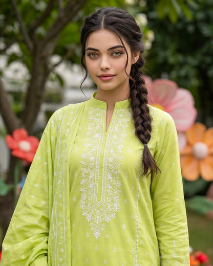Regalia | Gold Paste Printed Lawn 3pc | Design 2