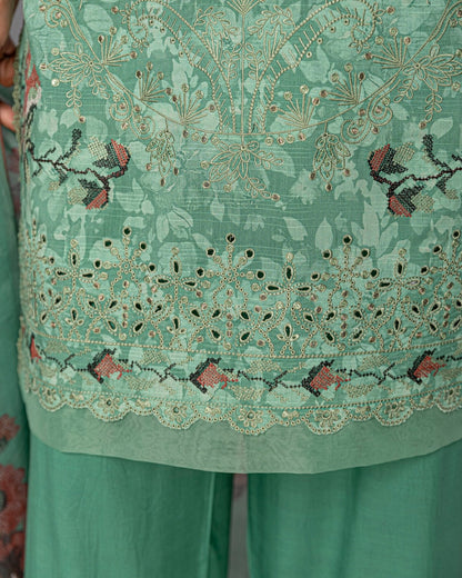 Fantak Grace | Embroidered Printed Viscose | Design 2