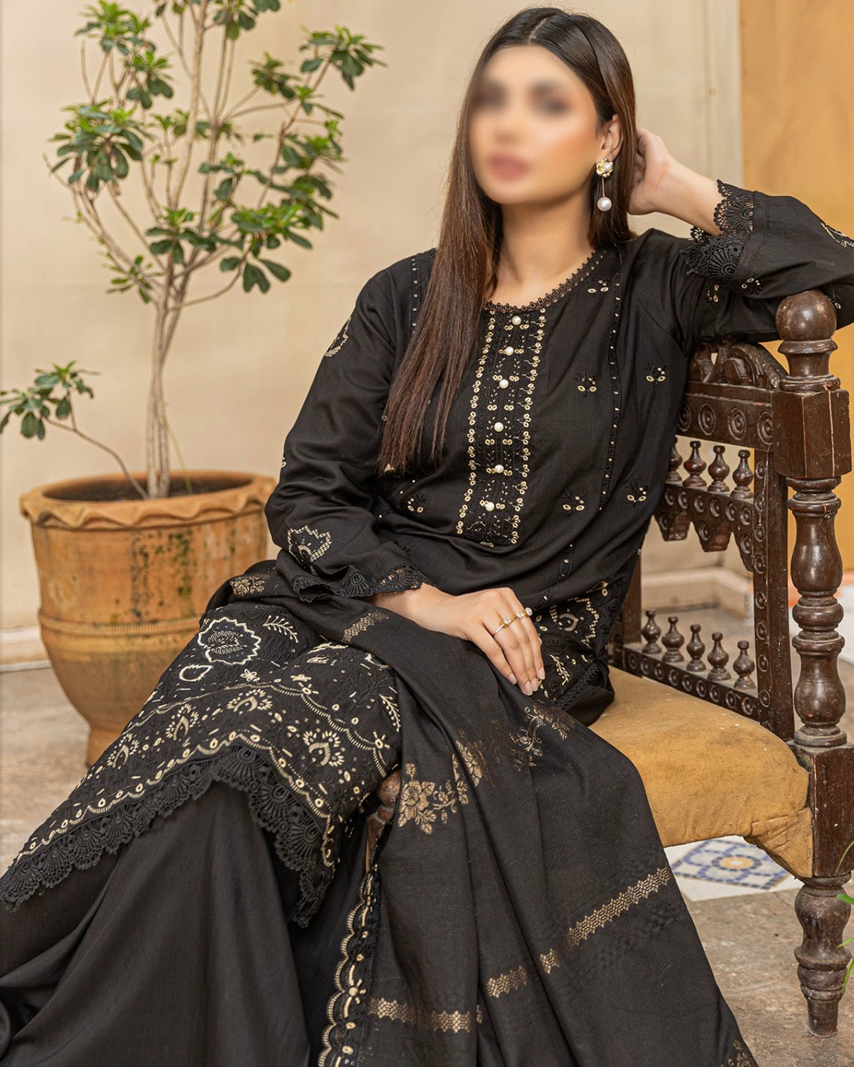 Fantak Chloe Vol 2 | Embroidered Viscose | Design 2