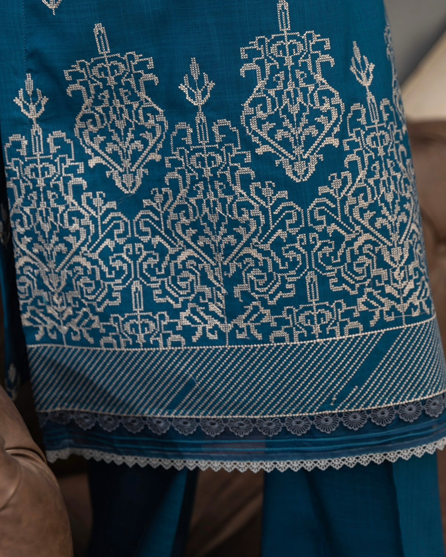 Fantak Afsanah | Emb Dhanak with Emb Wool Shawl | Design 2