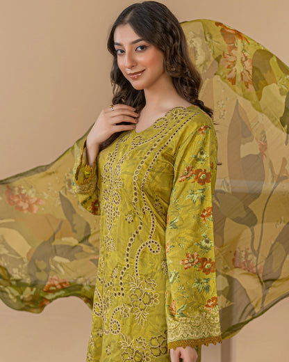 Palwasha Dastak | Embroidered Printed Viscose | Design 2