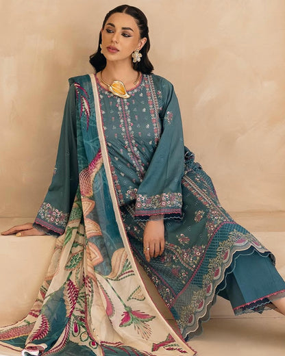 GullJee Sitara Noor | Embroidered Lawn | Design 2