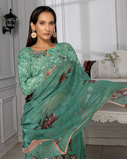 Fantak Grace | Embroidered Printed Viscose | Design 2