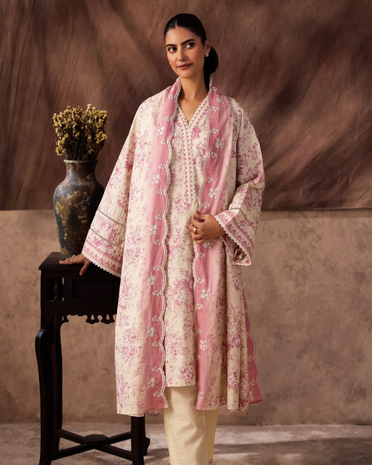 Zellbury | Embroidered Khaddar 3Pc | Design 312
