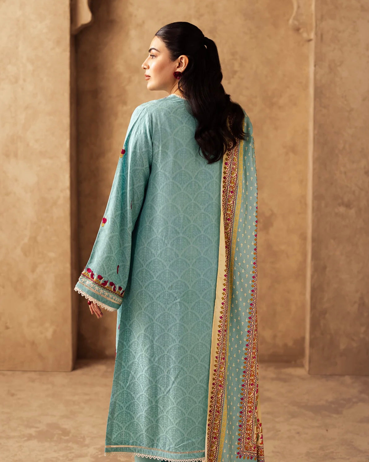Zellbury | Embroidered Viscose 3Pc | Design 318