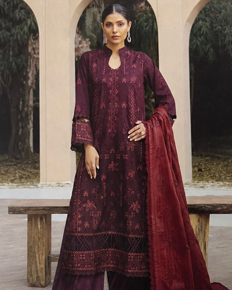 Johra Mahrin | Emb Lawn with Emb Lawn Dupatta | Design 330