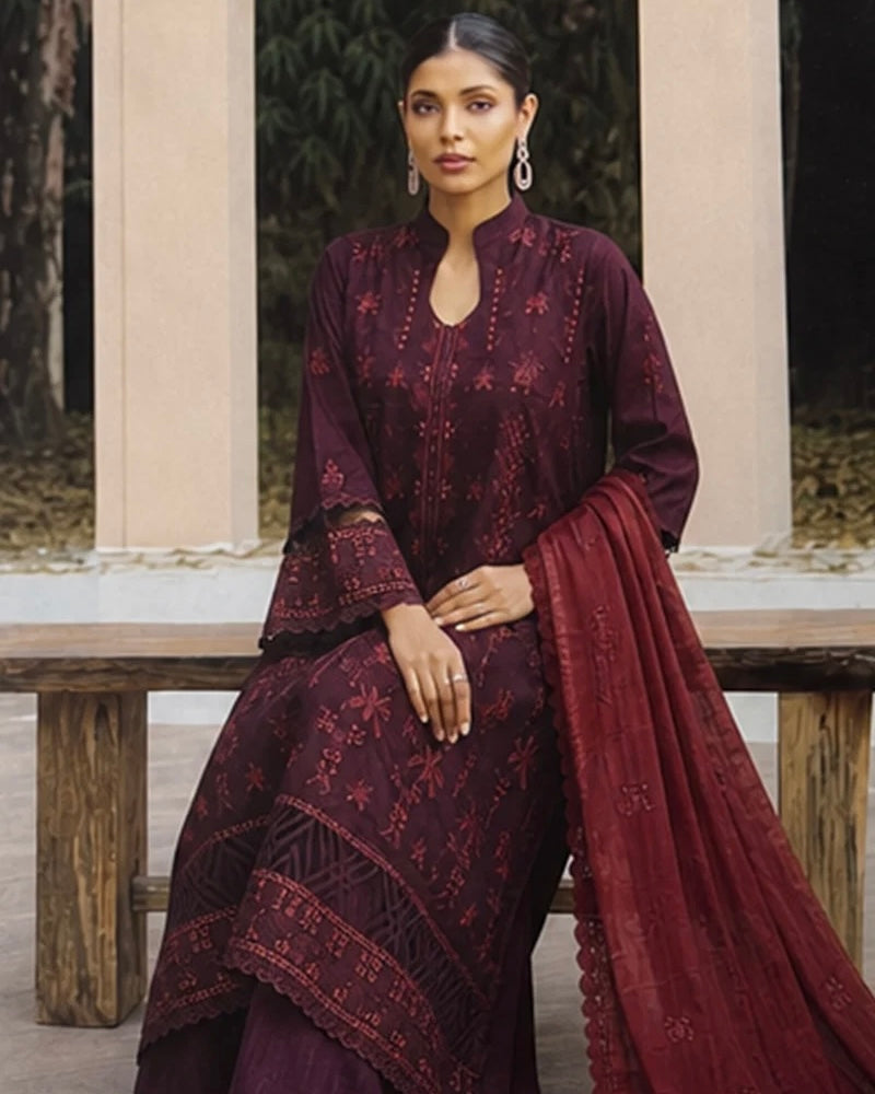 Johra Mahrin | Emb Lawn with Emb Lawn Dupatta | Design 330