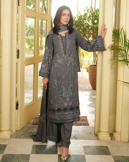 Johra Aarnish | Embroidered Fancy Peach Leather | Design 334
