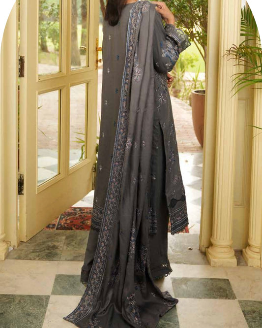 Johra Aarnish | Embroidered Fancy Peach Leather | Design 334