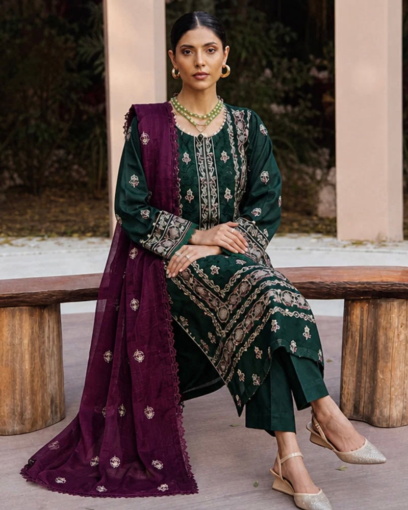 Johra Mahrin | Emb Lawn with Emb Lawn Dupatta | Design 337