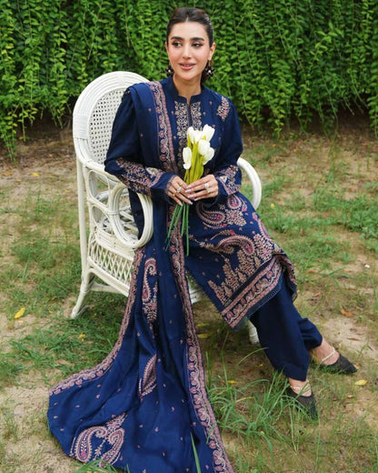 Johra Aarnish | Embroidered Fancy Peach Leather | Design 337
