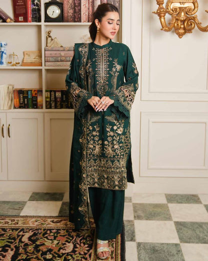 Johra Aarnish | Embroidered Fancy Peach Leather | Design 340