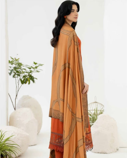 Johra Samama | Embroidered Peach Leather | Design 358