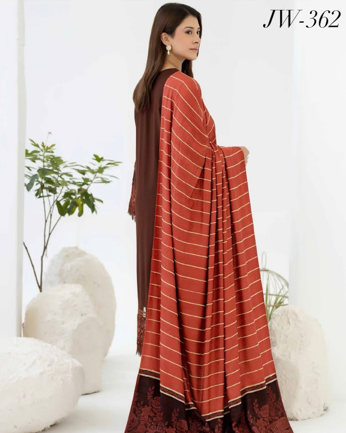 Johra Samama | Embroidered Peach Leather | Design 362
