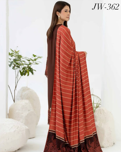Johra Samama | Embroidered Peach Leather | Design 362