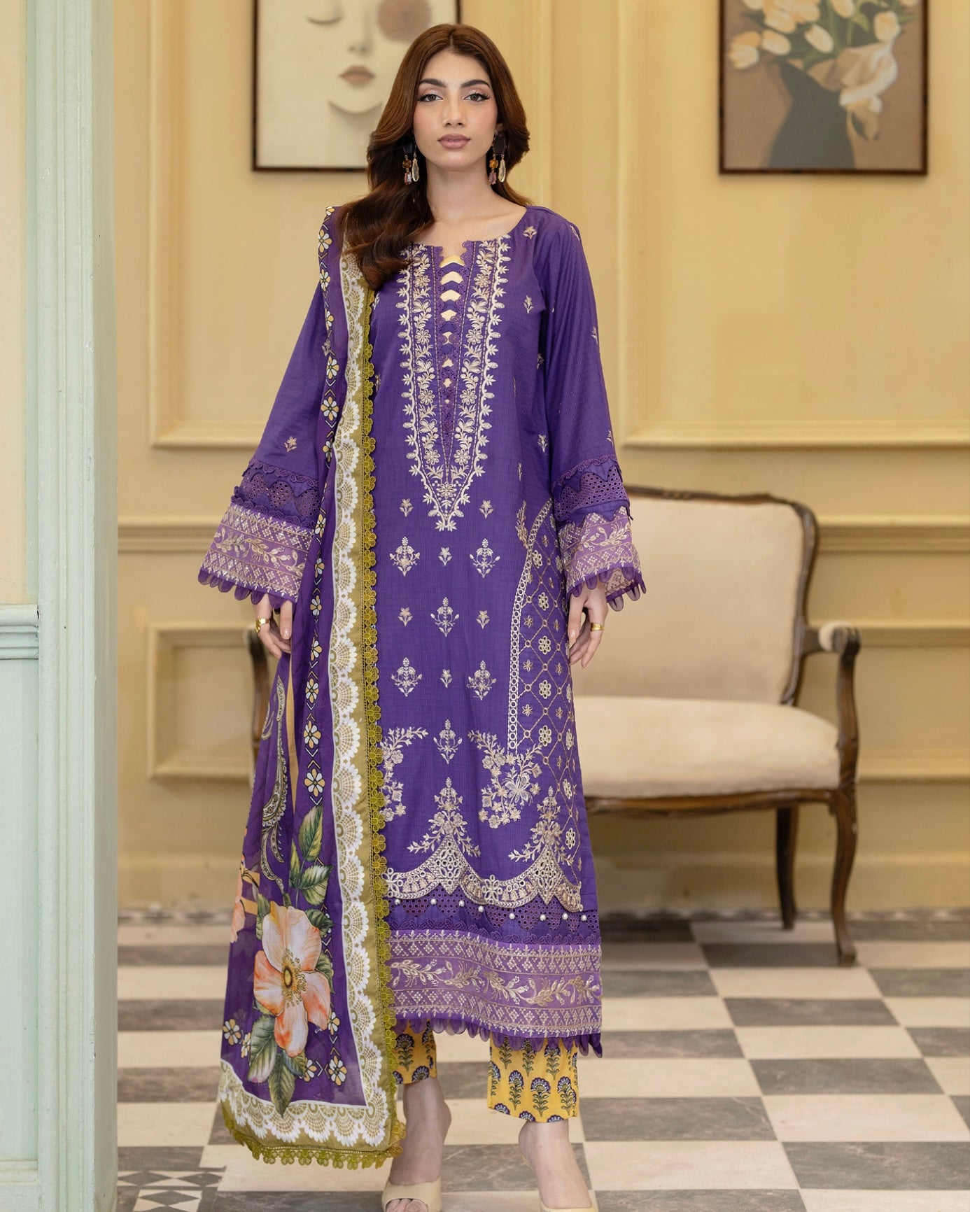 Johra Elvia | Embroidered Lawn | Design 364