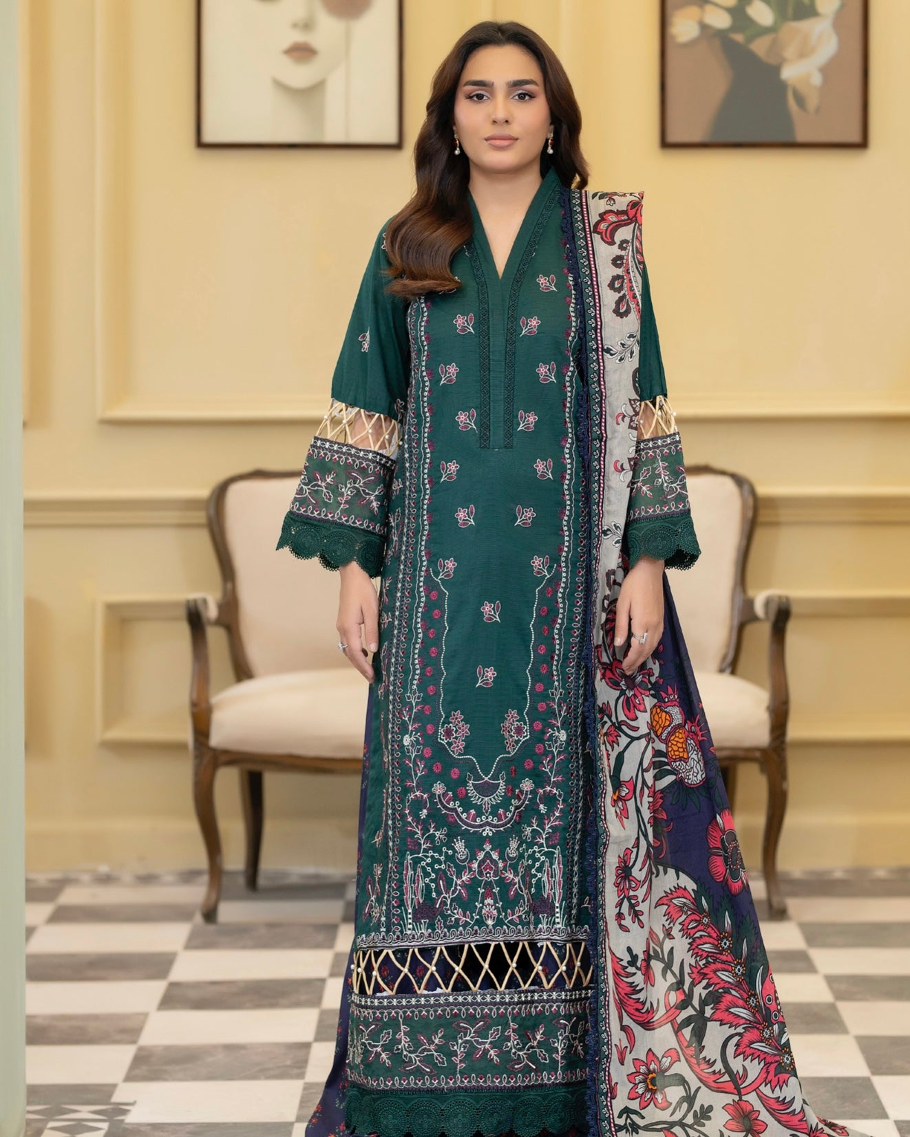 Johra Elvia | Embroidered Lawn | Design 368