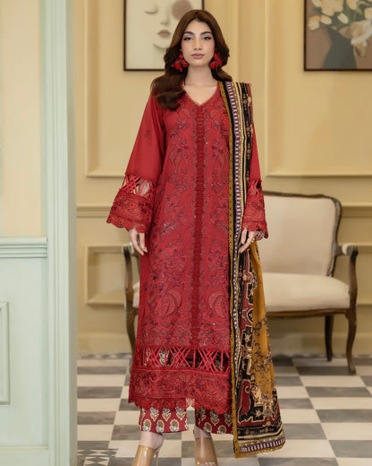 Johra Elvia | Embroidered Lawn | Design 370