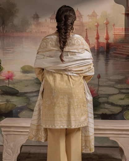 Zellbury | Paste Printed Khaddar 3Pc | Design 393