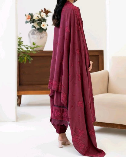 Johra Amala | Embroidered Fancy Peach Leather | Design 396